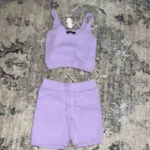 Cute Fluffy Short Set